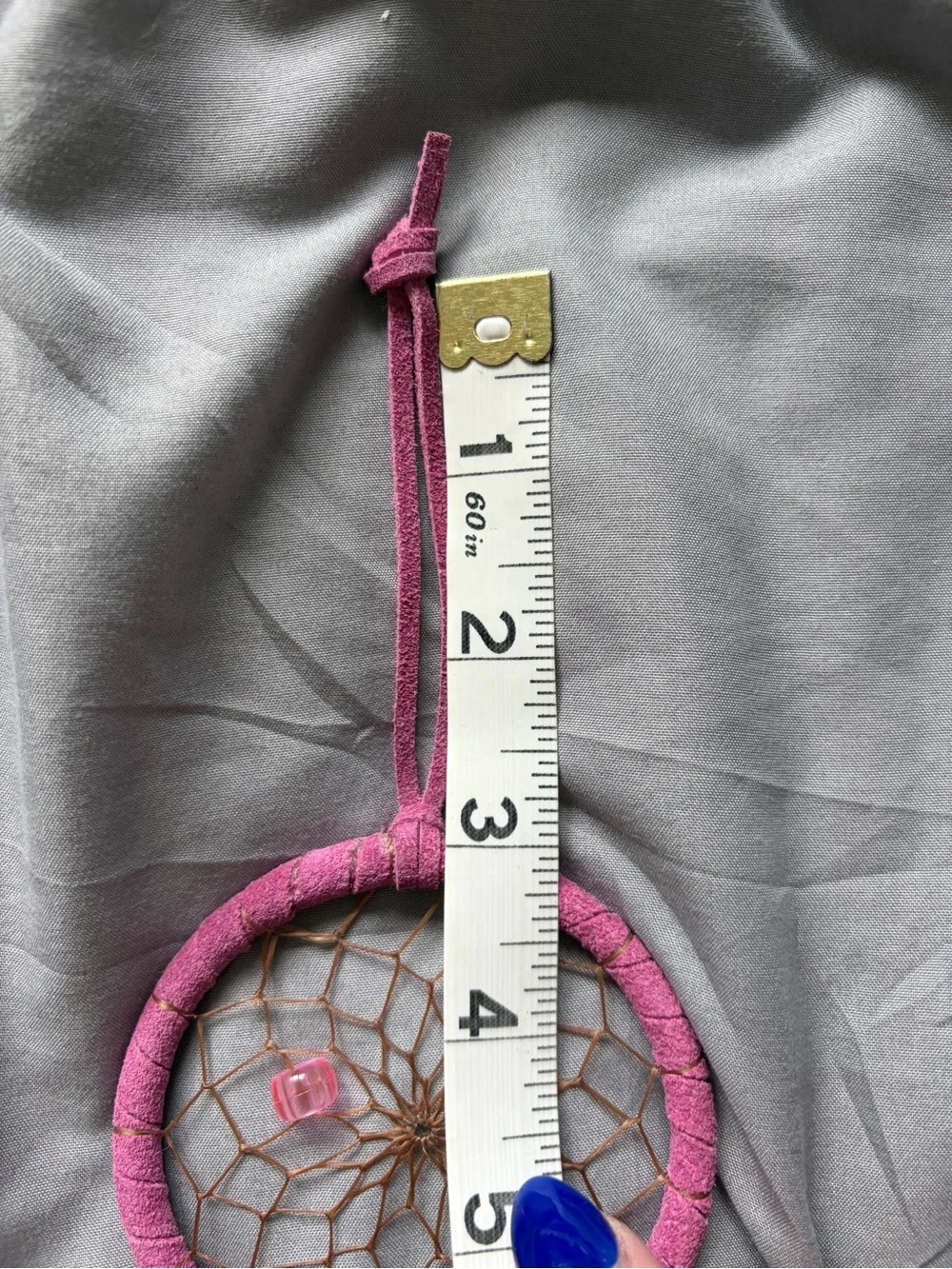 Pink Feather Dreamcatcher Wall Hanging